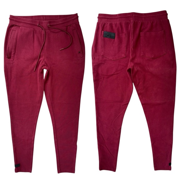 Alphalete Other - Alphalete Men’s Burgundy Red Logo Jogger Sweatpants Size Large